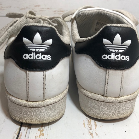 Adidas Superstar White Black Stripe Sneaker - Picture 7 of 7